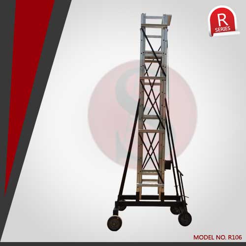 Aluminum Self Supporting Extension Ladders Handrail